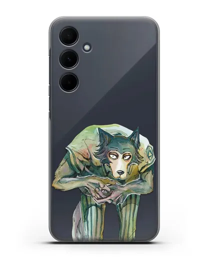 Чехол аниме Beastars - Легоси пригнулся силиконовый для Samsung Galaxy A55 [SM-A556]