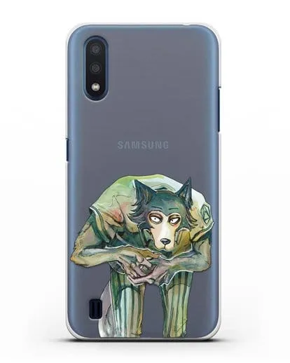 Чехол аниме Beastars - Легоси пригнулся силиконовый для Samsung Galaxy M01 [SM-M015F]