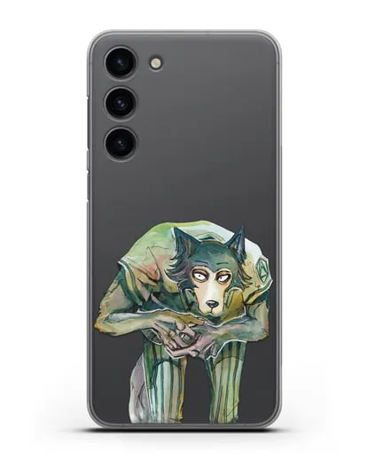 Чехол аниме Beastars - Легоси пригнулся силиконовый для Samsung Galaxy S23 Plus [SM-S916]