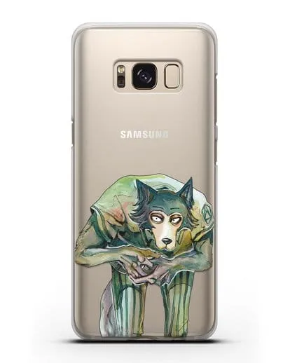 Чехол аниме Beastars - Легоси пригнулся силиконовый для Samsung Galaxy S8 Plus [SM-G955F]