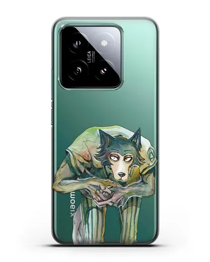 Чехол аниме Beastars - Легоси пригнулся силиконовый для Xiaomi 14