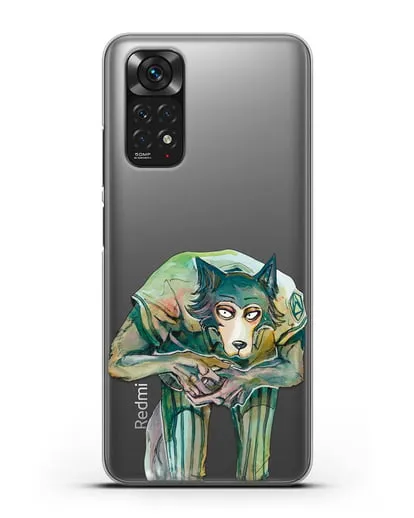 Чехол аниме Beastars - Легоси пригнулся силиконовый для Xiaomi Redmi Note 11