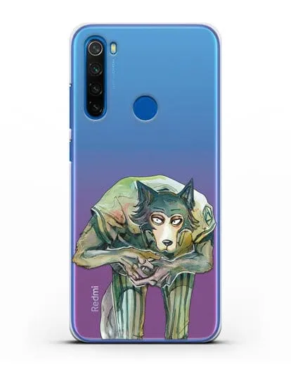 Чехол аниме Beastars - Легоси пригнулся силиконовый для Xiaomi Redmi Note 8