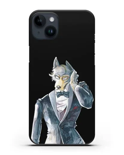 Чехол аниме Beastars - Легоси в смокинге силиконовый для iPhone 14 Plus
