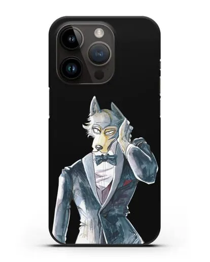 Чехол аниме Beastars - Легоси в смокинге силиконовый для iPhone 14 Pro
