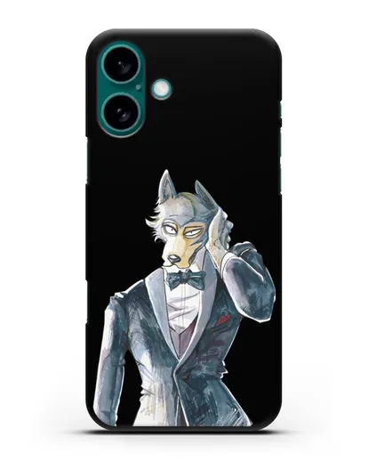 Чехол аниме Beastars - Легоси в смокинге силиконовый для iPhone 16 Plus