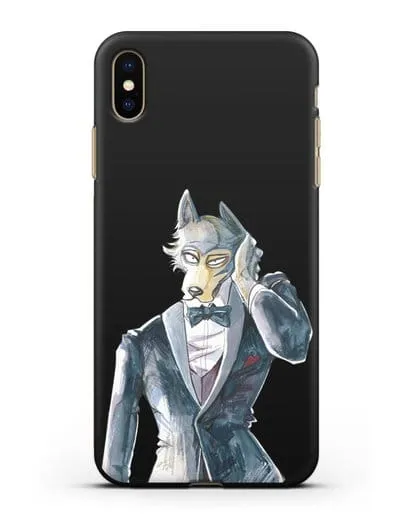 Чехол аниме Beastars - Легоси в смокинге силиконовый для iPhone XS Max