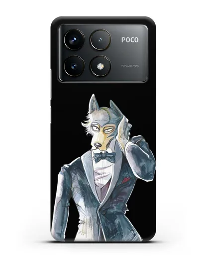 Чехол аниме Beastars - Легоси в смокинге силиконовый для Xiaomi Poco F6 Pro