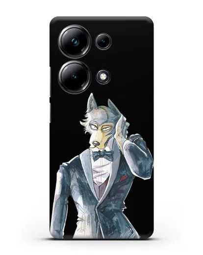 Чехол аниме Beastars - Легоси в смокинге силиконовый для Xiaomi Poco M6 Pro