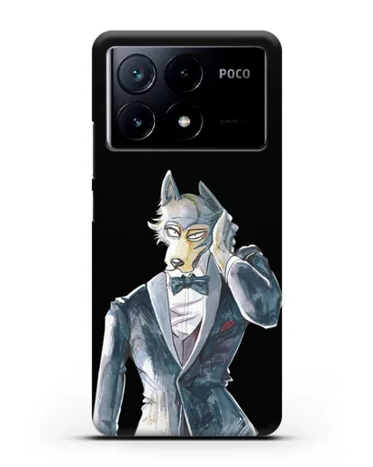 Чехол аниме Beastars - Легоси в смокинге силиконовый для Xiaomi Poco X6 Pro