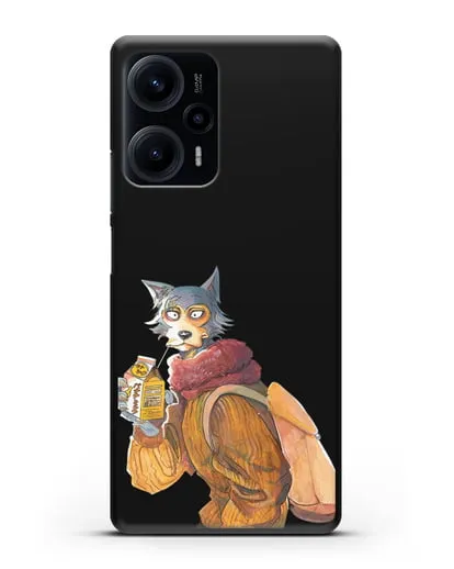 Чехол аниме Beastars - Легоси в свитере силиконовый для Xiaomi Poco F5