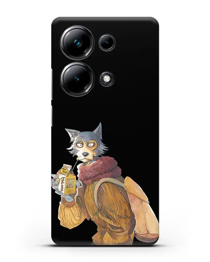 Чехол аниме Beastars - Легоси в свитере силиконовый для Xiaomi Poco M6 Pro
