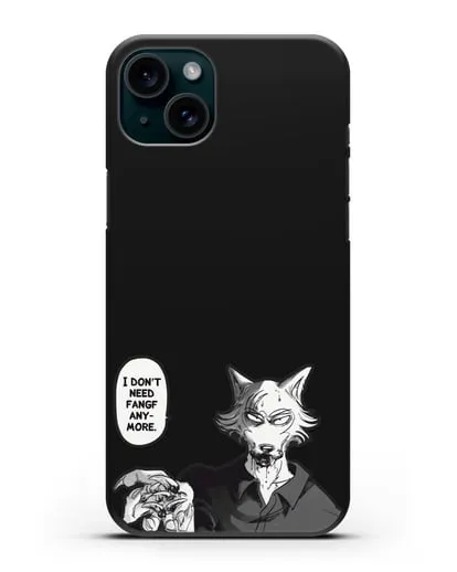 Чехол аниме Beastars - Мне не нужны клыки силиконовый для iPhone 15 Plus