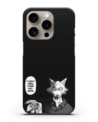 Чехол аниме Beastars - Мне не нужны клыки силиконовый для iPhone 15 Pro