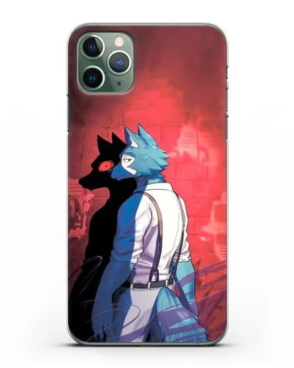 Чехол аниме Beastars - Тёмная сторона Легоси силиконовый для iPhone 11 Pro Max