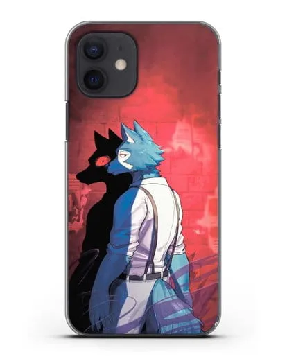 Чехол аниме Beastars - Тёмная сторона Легоси силиконовый для iPhone 12