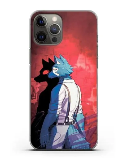 Чехол аниме Beastars - Тёмная сторона Легоси силиконовый для iPhone 12 Pro Max