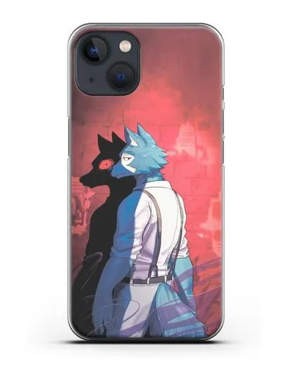 Чехол аниме Beastars - Тёмная сторона Легоси силиконовый для iPhone 13 Mini