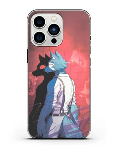 Чехол аниме Beastars - Тёмная сторона Легоси силиконовый для iPhone 13 Pro