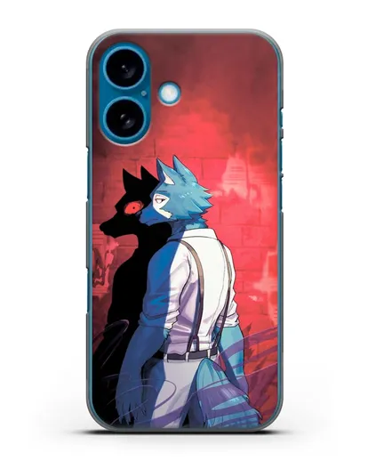 Чехол аниме Beastars - Тёмная сторона Легоси силиконовый для iPhone 16