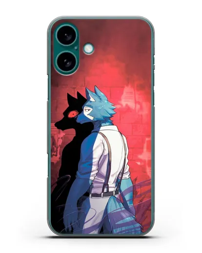 Чехол аниме Beastars - Тёмная сторона Легоси силиконовый для iPhone 16 Plus