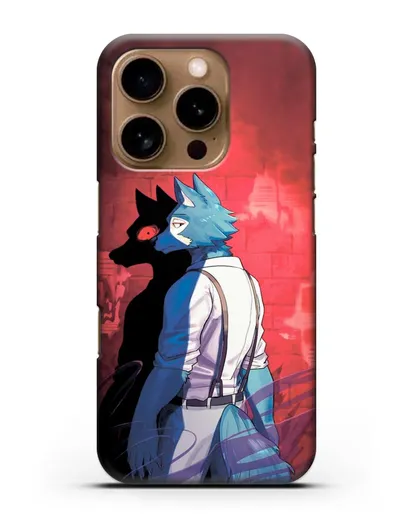 Чехол аниме Beastars - Тёмная сторона Легоси силиконовый для iPhone 16 Pro