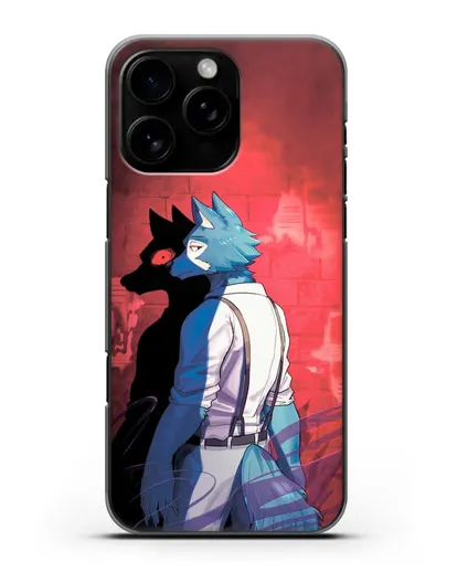 Чехол аниме Beastars - Тёмная сторона Легоси силиконовый для iPhone 16 Pro Max