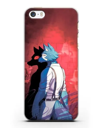 Чехол аниме Beastars - Тёмная сторона Легоси силиконовый для iPhone 5/5s/SE