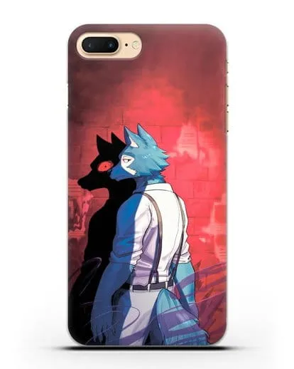 Чехол аниме Beastars - Тёмная сторона Легоси силиконовый для iPhone 7 Plus