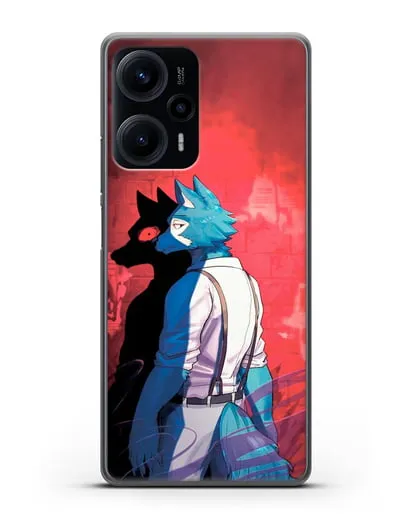 Чехол аниме Beastars - Тёмная сторона Легоси силиконовый для Xiaomi Poco F5