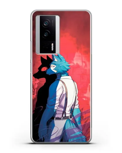 Чехол аниме Beastars - Тёмная сторона Легоси силиконовый для Xiaomi Poco F5 Pro