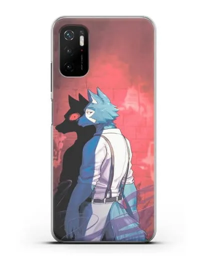 Чехол аниме Beastars - Тёмная сторона Легоси силиконовый для Xiaomi Poco M3 Pro