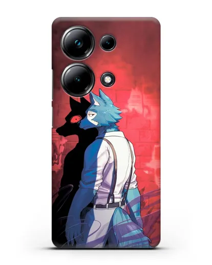 Чехол аниме Beastars - Тёмная сторона Легоси силиконовый для Xiaomi Poco M6 Pro