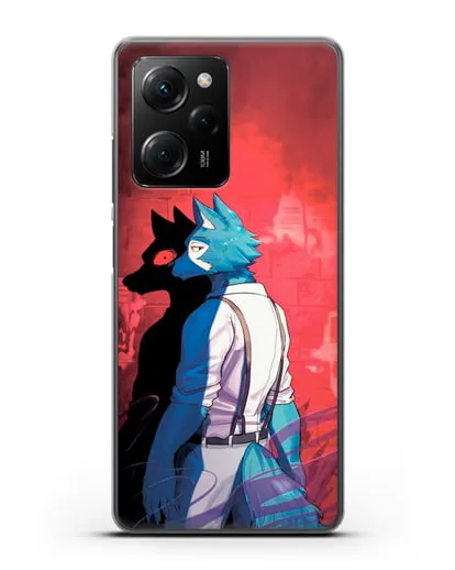 Чехол аниме Beastars - Тёмная сторона Легоси силиконовый для Xiaomi Poco X5 Pro