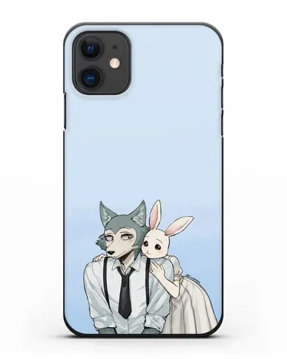 Чехол аниме Beastars - Легоси и Хару силиконовый для iPhone 11