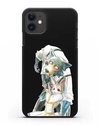 Чехол аниме Beastars - Хару тащит Легоси силиконовый для iPhone 11