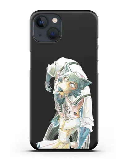 Чехол аниме Beastars - Хару тащит Легоси силиконовый для iPhone 13