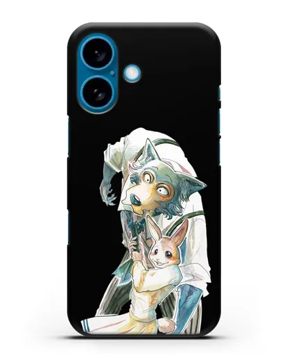 Чехол аниме Beastars - Хару тащит Легоси силиконовый для iPhone 16