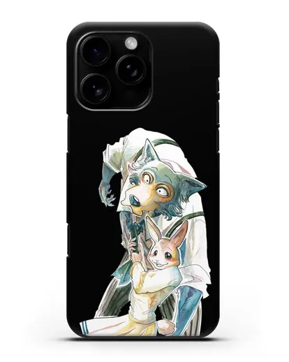 Чехол аниме Beastars - Хару тащит Легоси силиконовый для iPhone 16 Pro Max