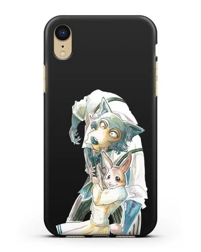 Чехол аниме Beastars - Хару тащит Легоси силиконовый для iPhone XR