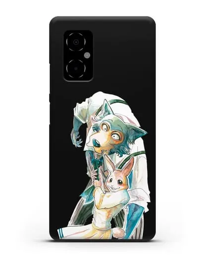Чехол аниме Beastars - Хару тащит Легоси силиконовый для Xiaomi Poco M4 5G