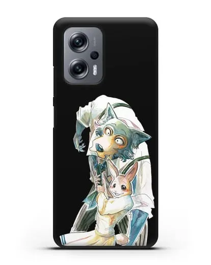 Чехол аниме Beastars - Хару тащит Легоси силиконовый для Xiaomi Poco X4 GT