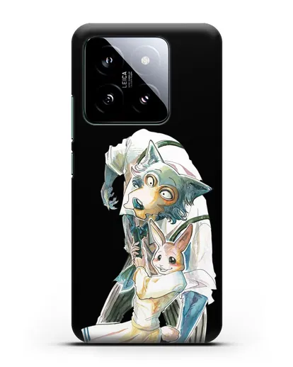 Чехол аниме Beastars - Хару тащит Легоси силиконовый для Xiaomi 14