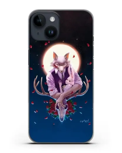 Чехол аниме Beastars - Полнолуние силиконовый для iPhone 14