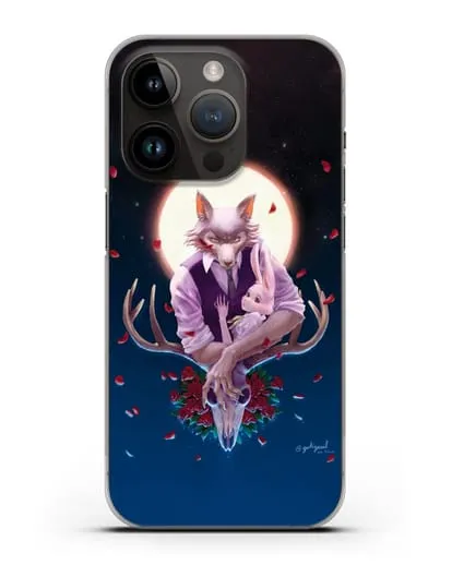 Чехол аниме Beastars - Полнолуние силиконовый для iPhone 14 Pro