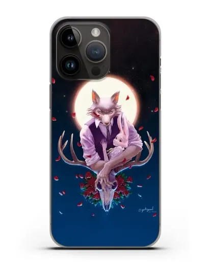 Чехол аниме Beastars - Полнолуние силиконовый для iPhone 14 Pro Max