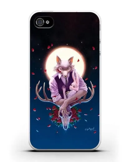 Чехол аниме Beastars - Полнолуние силиконовый для iPhone 4/4s