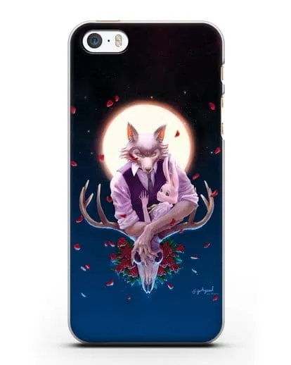 Чехол аниме Beastars - Полнолуние силиконовый для iPhone 5/5s/SE