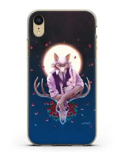 Чехол аниме Beastars - Полнолуние силиконовый для iPhone XR