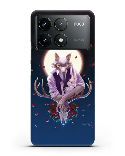 Чехол аниме Beastars - Полнолуние силиконовый для Xiaomi Poco F6 Pro